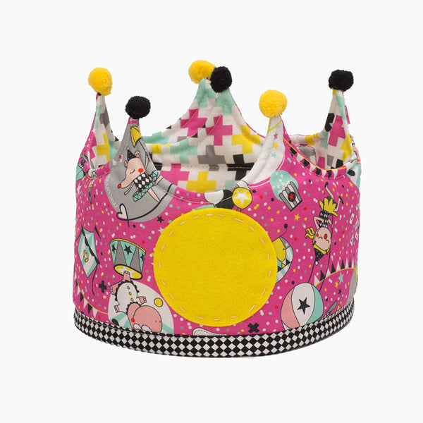 corona-cumpleaños-niña-tela-pink
