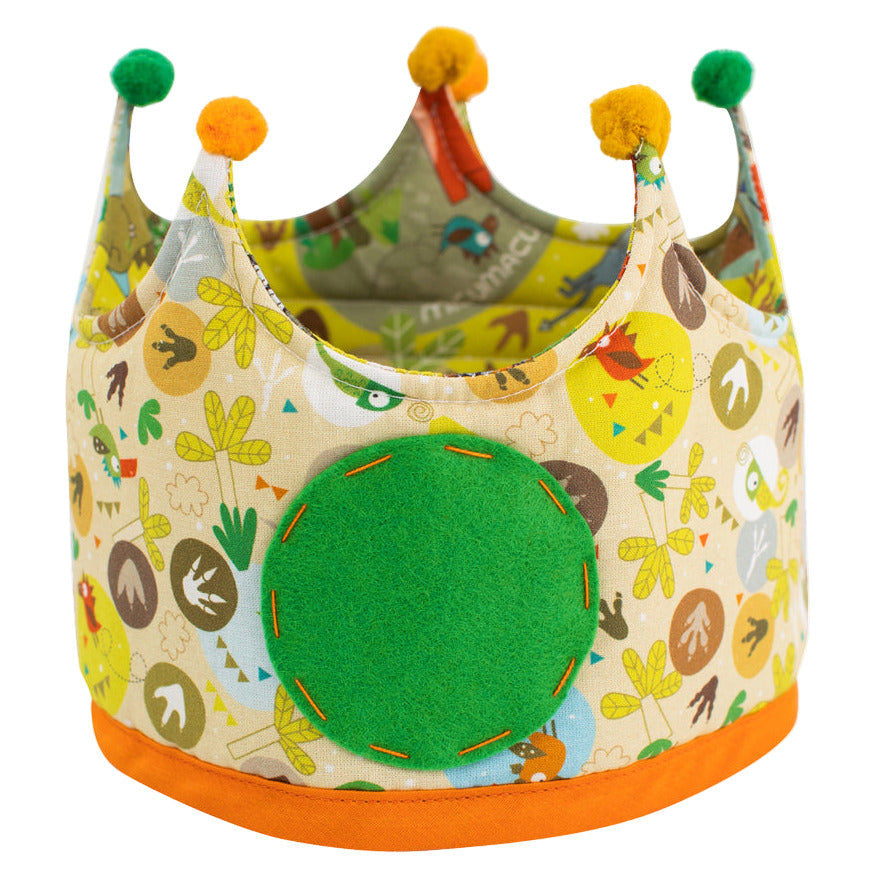 corona-cumpleaños-niño-tela-animalos