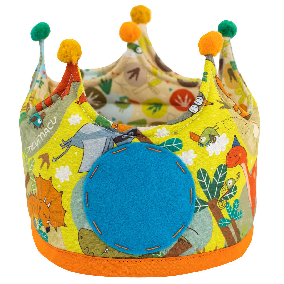 corona-cumpleaños-niño-tela-animales