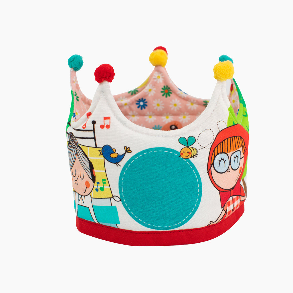 Corona cumpleaños reversible personajes caperucita – Micumacu